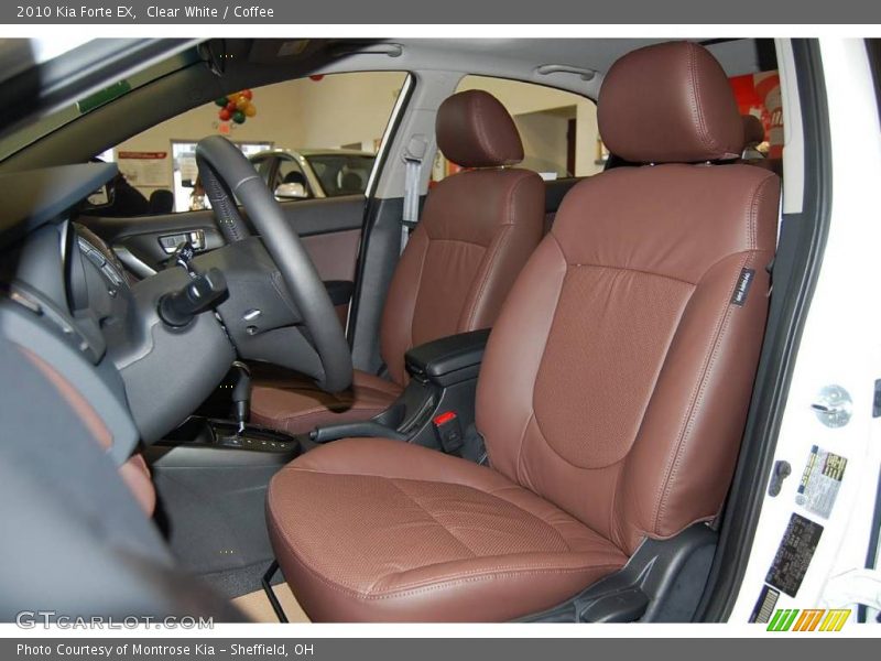 Clear White / Coffee 2010 Kia Forte EX