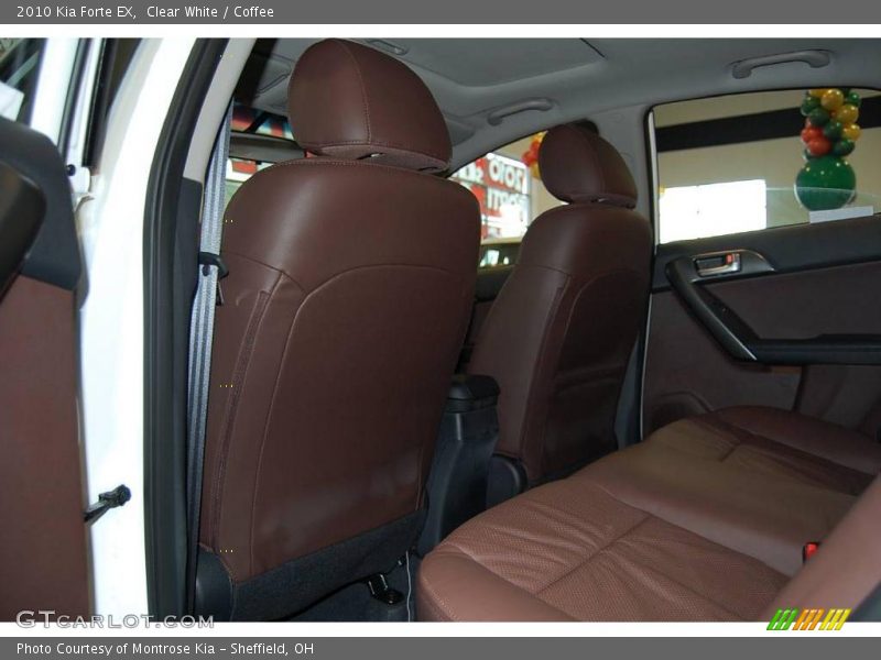Clear White / Coffee 2010 Kia Forte EX