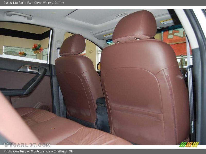 Clear White / Coffee 2010 Kia Forte EX