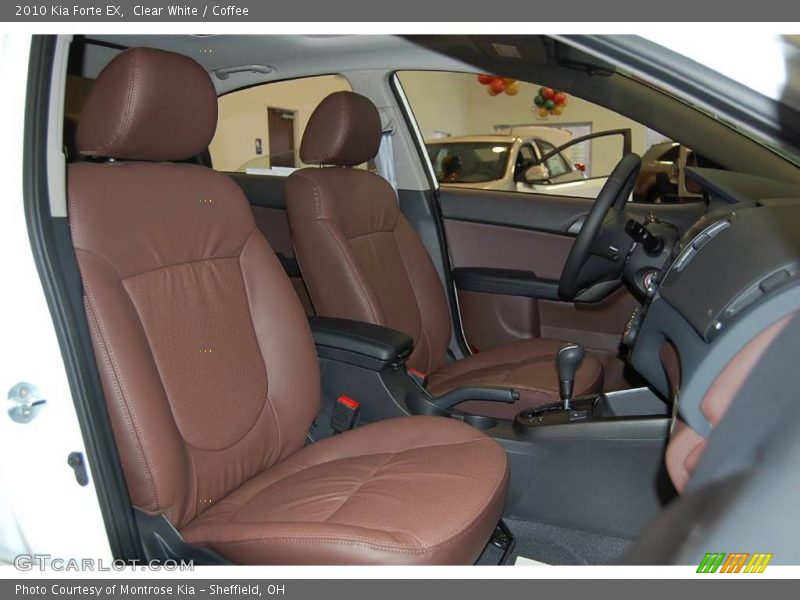 Clear White / Coffee 2010 Kia Forte EX