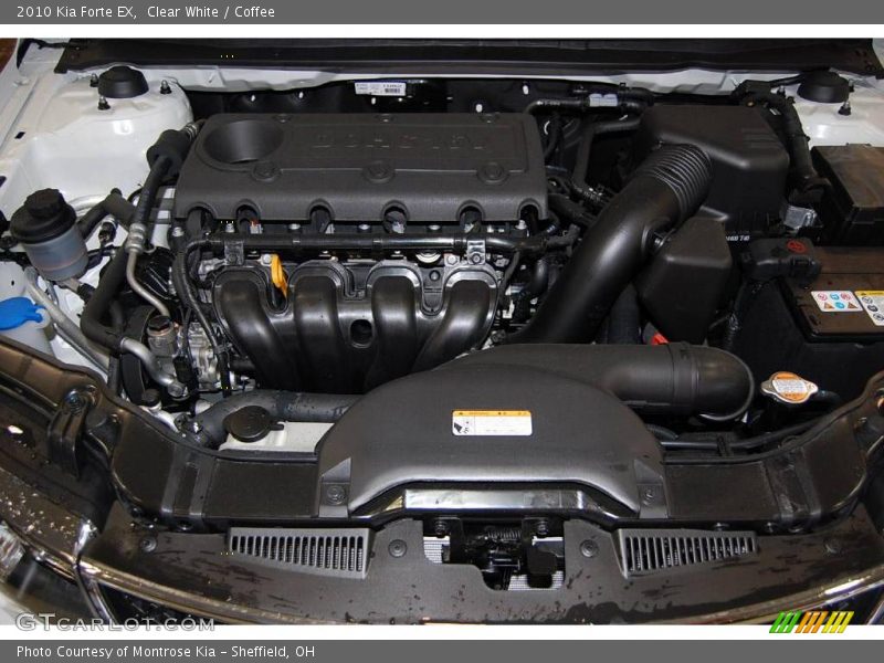 Clear White / Coffee 2010 Kia Forte EX