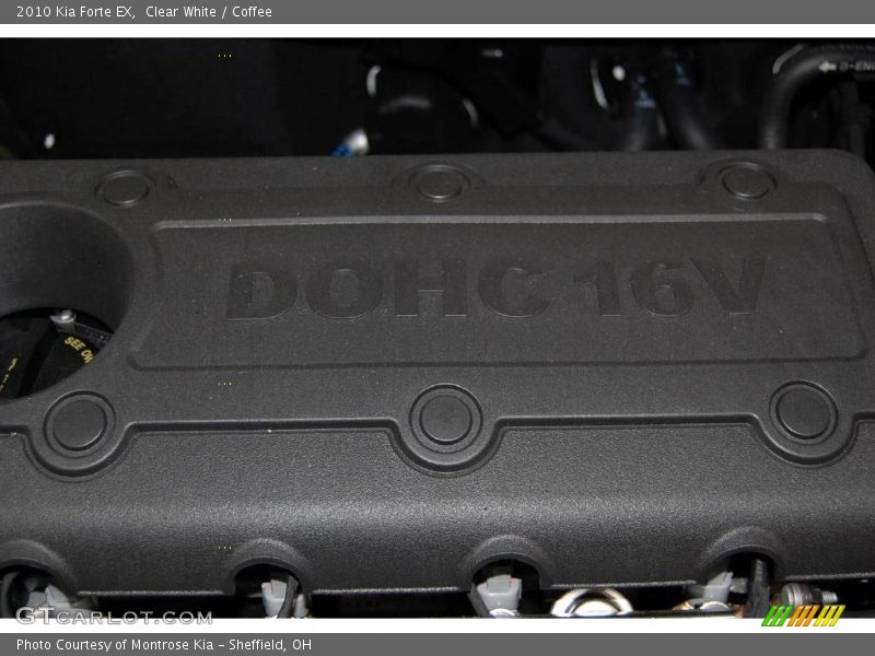 Clear White / Coffee 2010 Kia Forte EX