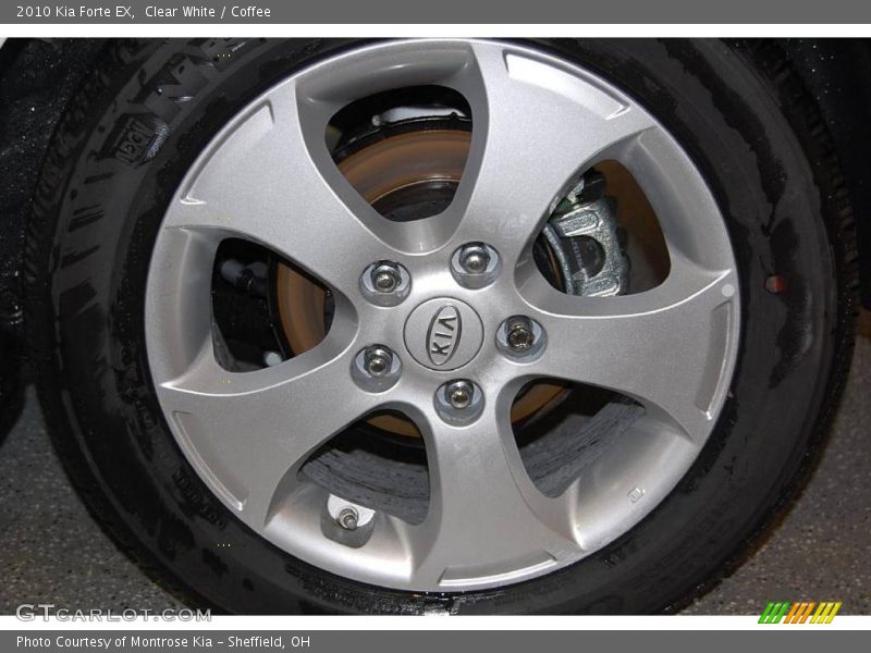 Clear White / Coffee 2010 Kia Forte EX