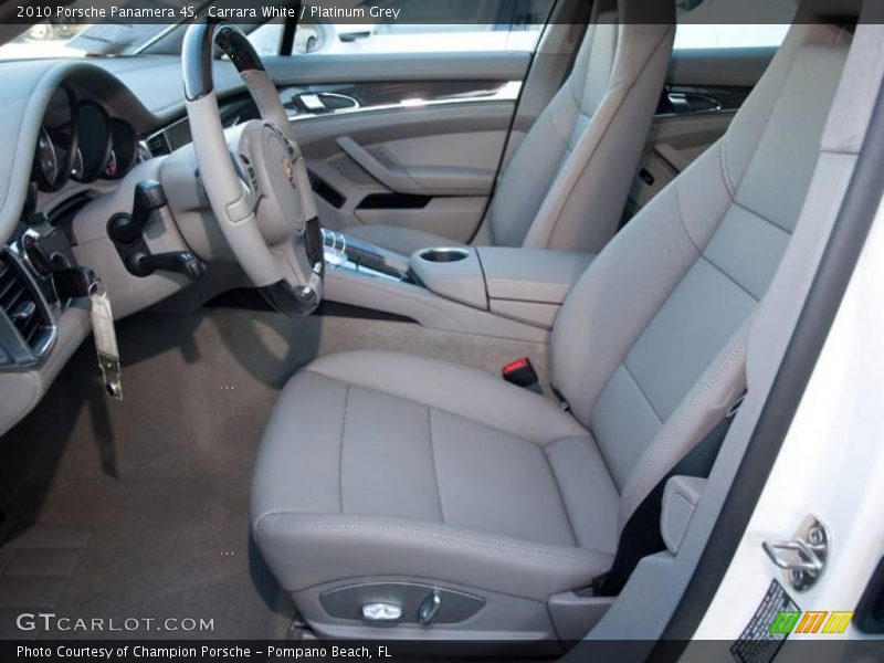 Carrara White / Platinum Grey 2010 Porsche Panamera 4S