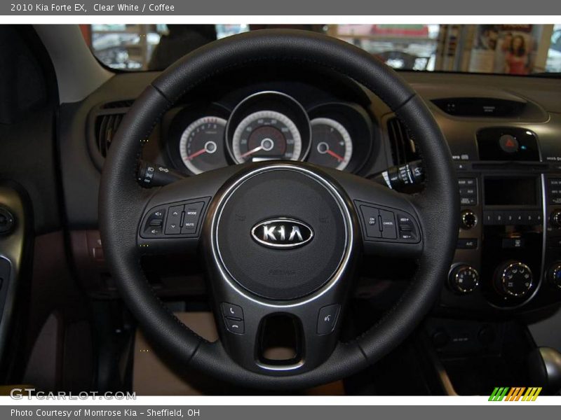 Clear White / Coffee 2010 Kia Forte EX