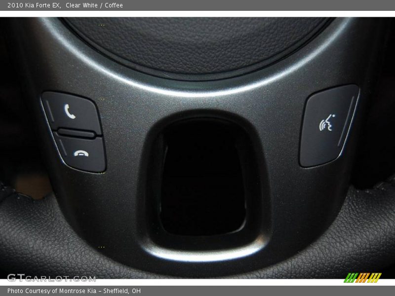 Clear White / Coffee 2010 Kia Forte EX