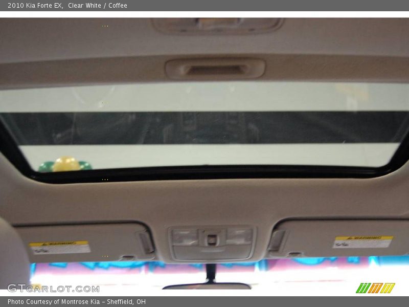 Clear White / Coffee 2010 Kia Forte EX