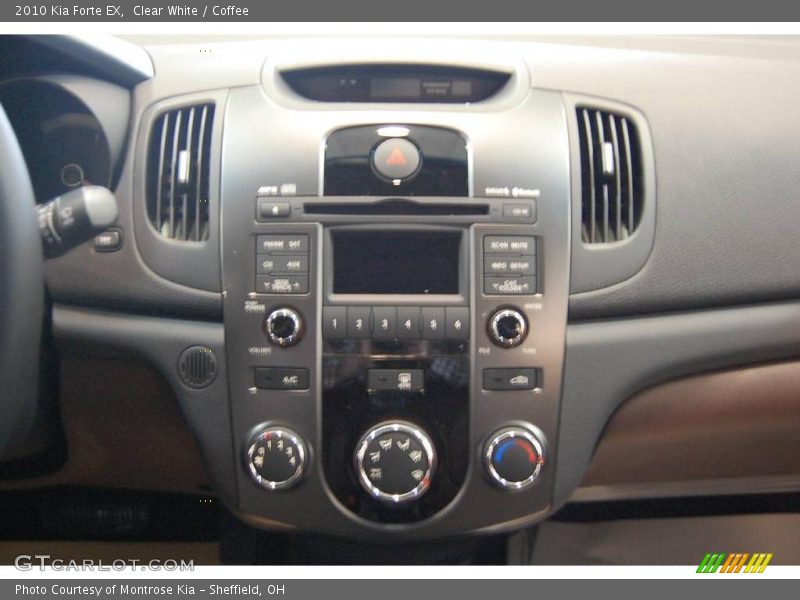Clear White / Coffee 2010 Kia Forte EX