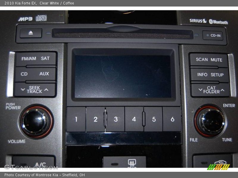 Clear White / Coffee 2010 Kia Forte EX