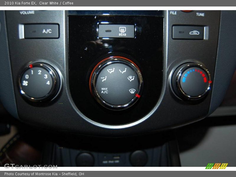 Clear White / Coffee 2010 Kia Forte EX