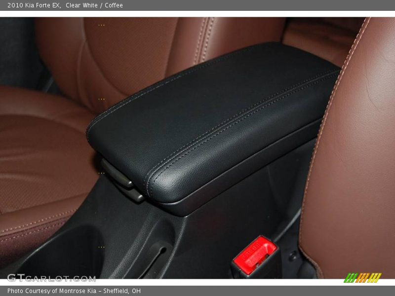 Clear White / Coffee 2010 Kia Forte EX