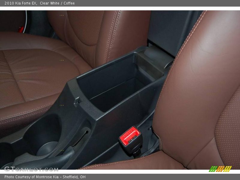 Clear White / Coffee 2010 Kia Forte EX