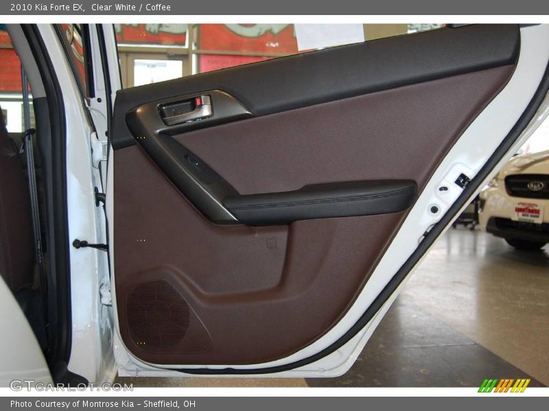 Clear White / Coffee 2010 Kia Forte EX