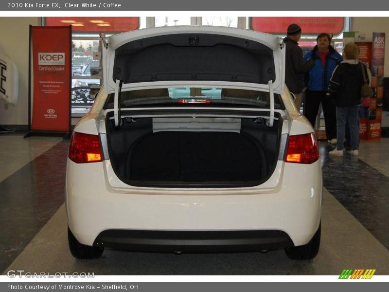 Clear White / Coffee 2010 Kia Forte EX