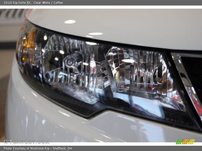 Clear White / Coffee 2010 Kia Forte EX