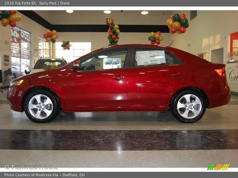 Spicy Red / Stone 2010 Kia Forte EX