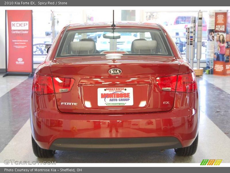 Spicy Red / Stone 2010 Kia Forte EX