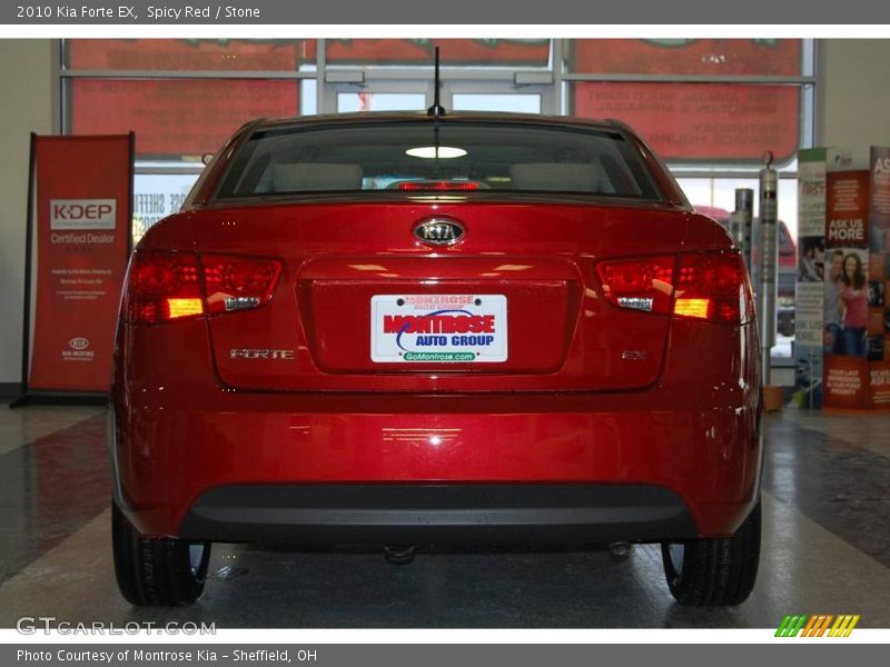 Spicy Red / Stone 2010 Kia Forte EX