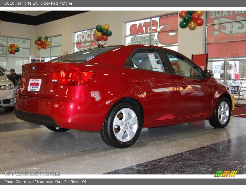 Spicy Red / Stone 2010 Kia Forte EX