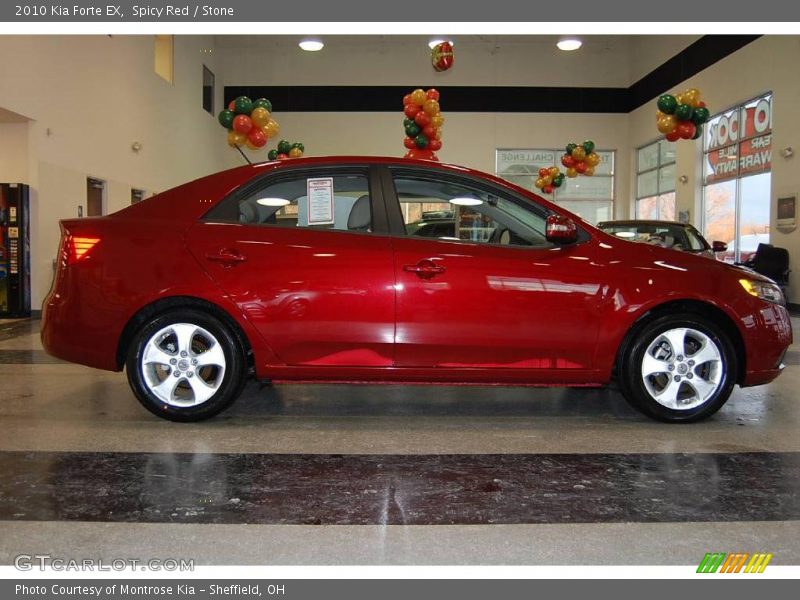 Spicy Red / Stone 2010 Kia Forte EX