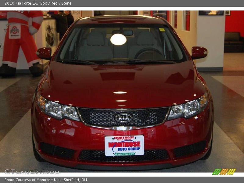 Spicy Red / Stone 2010 Kia Forte EX