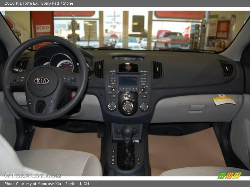 Spicy Red / Stone 2010 Kia Forte EX