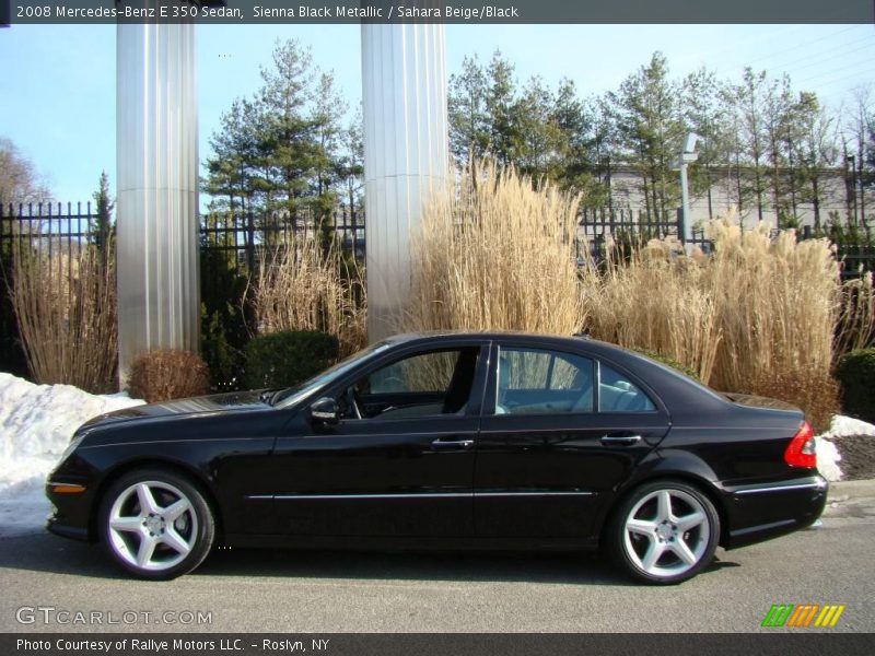 Sienna Black Metallic / Sahara Beige/Black 2008 Mercedes-Benz E 350 Sedan