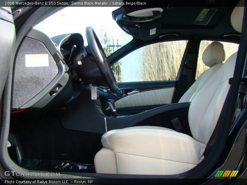 Sienna Black Metallic / Sahara Beige/Black 2008 Mercedes-Benz E 350 Sedan
