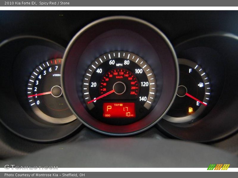Spicy Red / Stone 2010 Kia Forte EX