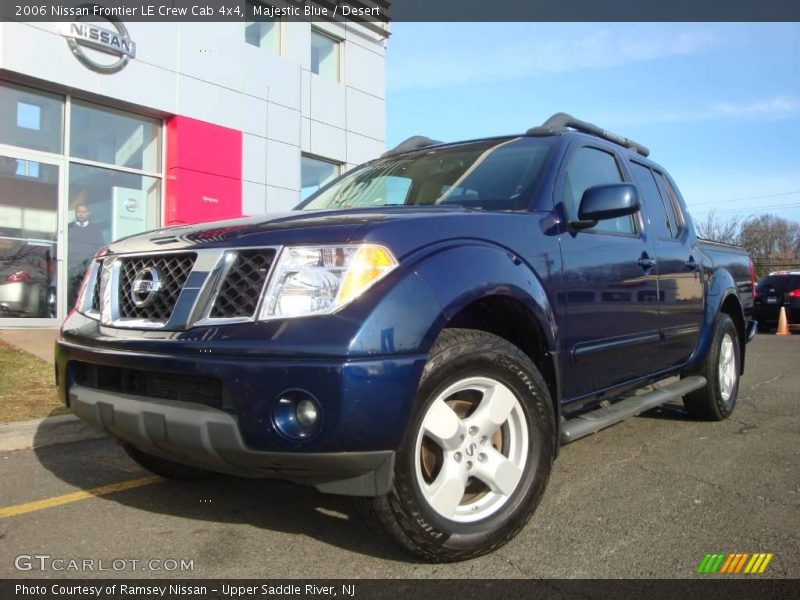 Majestic Blue / Desert 2006 Nissan Frontier LE Crew Cab 4x4