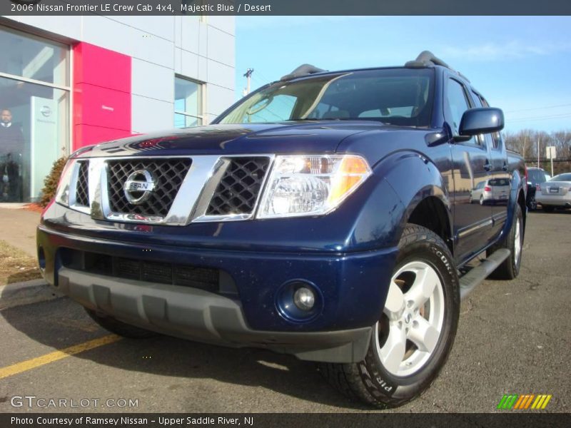 Majestic Blue / Desert 2006 Nissan Frontier LE Crew Cab 4x4