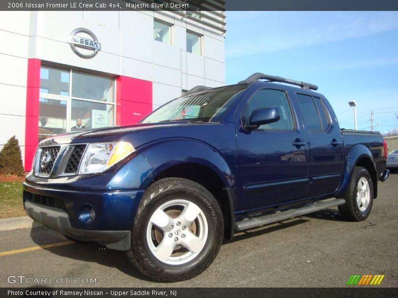 Majestic Blue / Desert 2006 Nissan Frontier LE Crew Cab 4x4