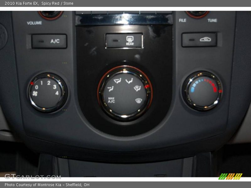 Spicy Red / Stone 2010 Kia Forte EX