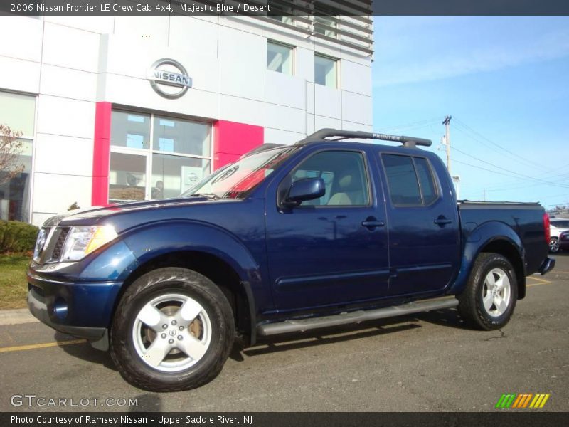 Majestic Blue / Desert 2006 Nissan Frontier LE Crew Cab 4x4