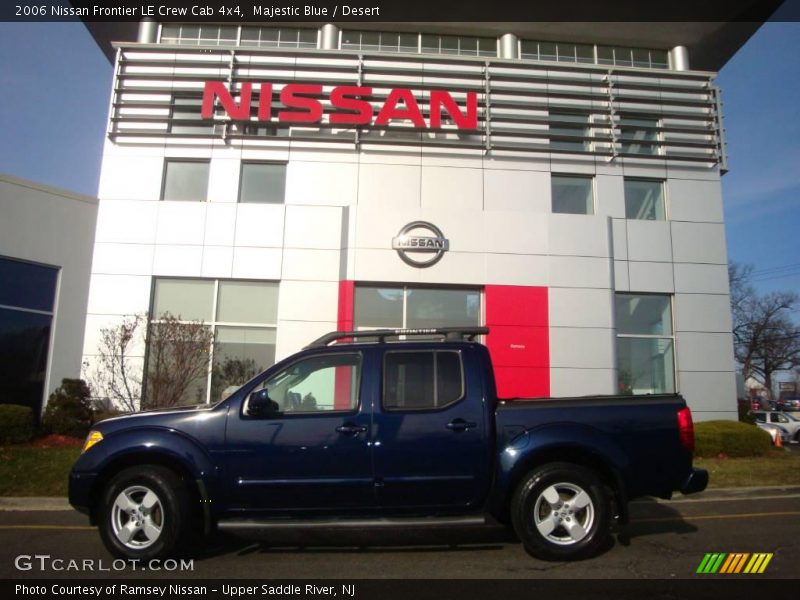 Majestic Blue / Desert 2006 Nissan Frontier LE Crew Cab 4x4