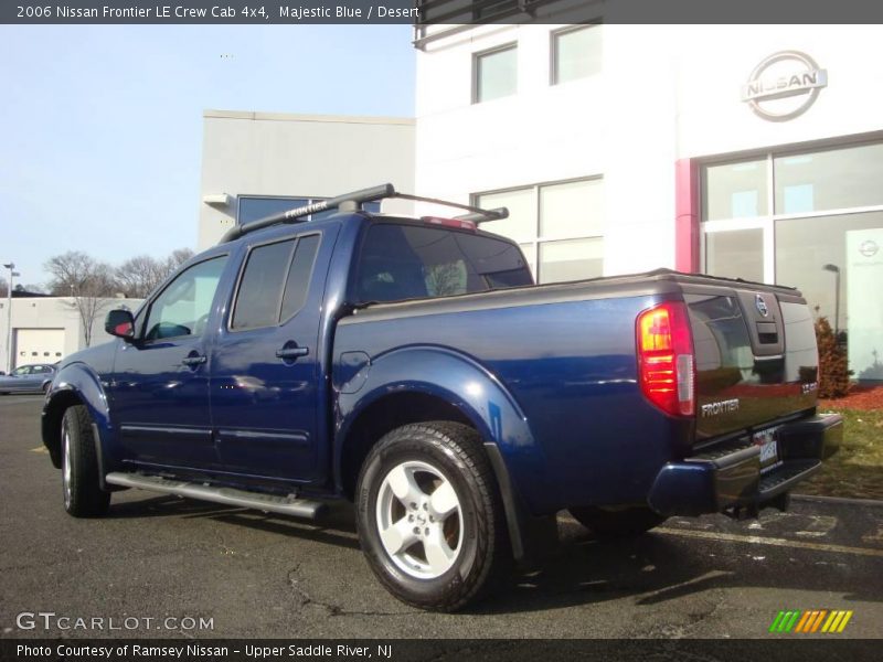 Majestic Blue / Desert 2006 Nissan Frontier LE Crew Cab 4x4