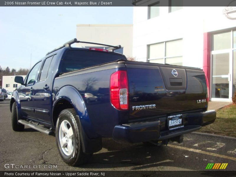 Majestic Blue / Desert 2006 Nissan Frontier LE Crew Cab 4x4