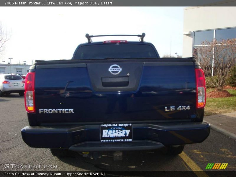 Majestic Blue / Desert 2006 Nissan Frontier LE Crew Cab 4x4