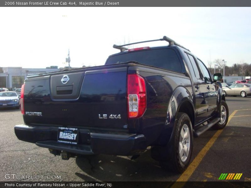 Majestic Blue / Desert 2006 Nissan Frontier LE Crew Cab 4x4
