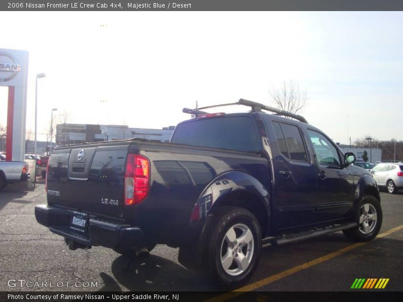 Majestic Blue / Desert 2006 Nissan Frontier LE Crew Cab 4x4
