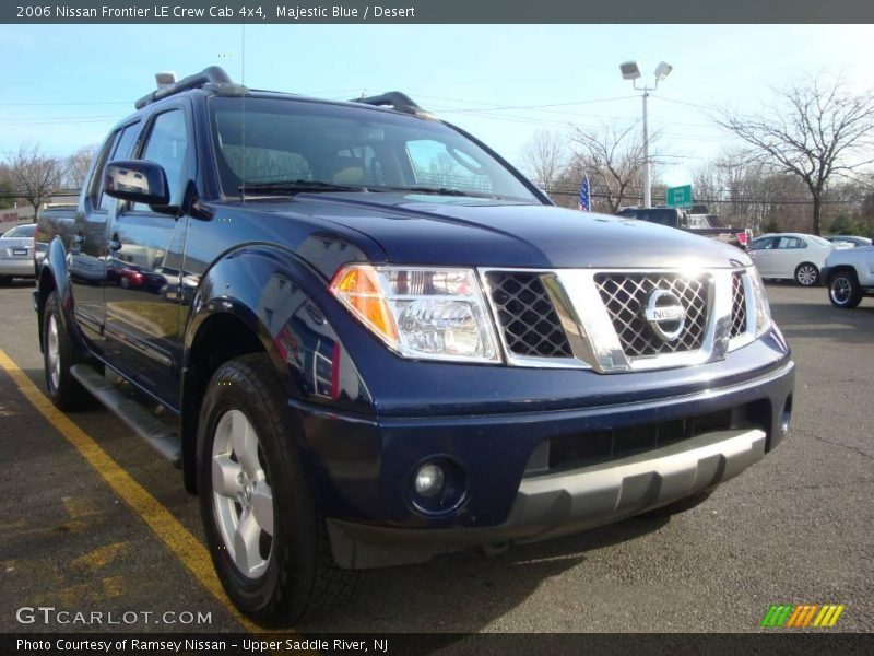 Majestic Blue / Desert 2006 Nissan Frontier LE Crew Cab 4x4
