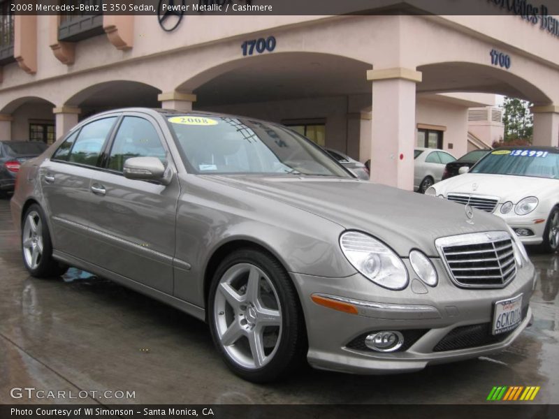 Pewter Metallic / Cashmere 2008 Mercedes-Benz E 350 Sedan