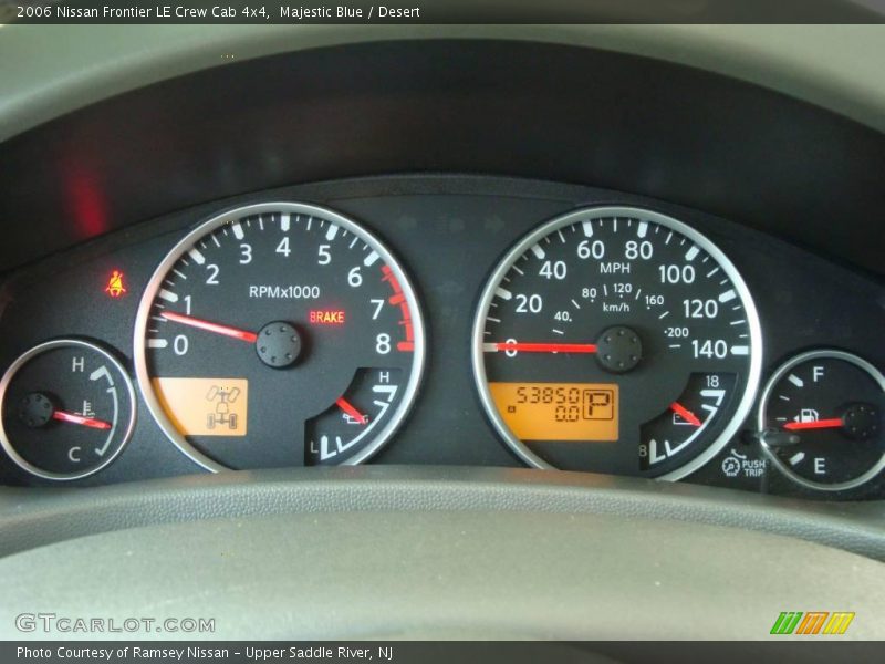 Majestic Blue / Desert 2006 Nissan Frontier LE Crew Cab 4x4