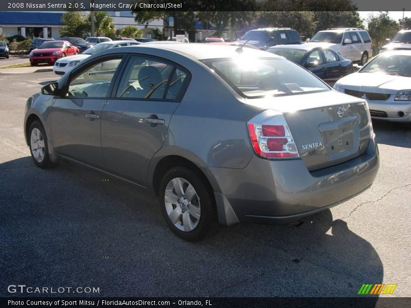 Magnetic Gray / Charcoal/Steel 2008 Nissan Sentra 2.0 S