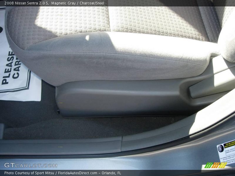 Magnetic Gray / Charcoal/Steel 2008 Nissan Sentra 2.0 S