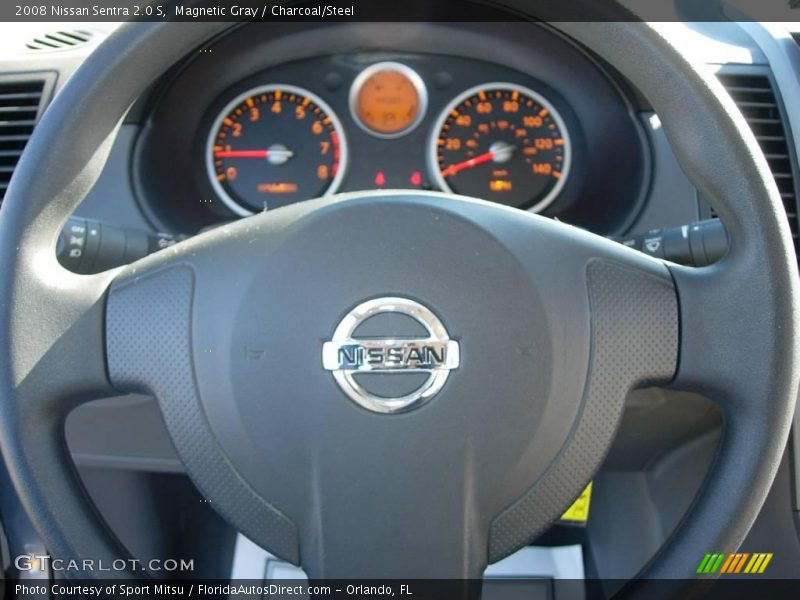 Magnetic Gray / Charcoal/Steel 2008 Nissan Sentra 2.0 S