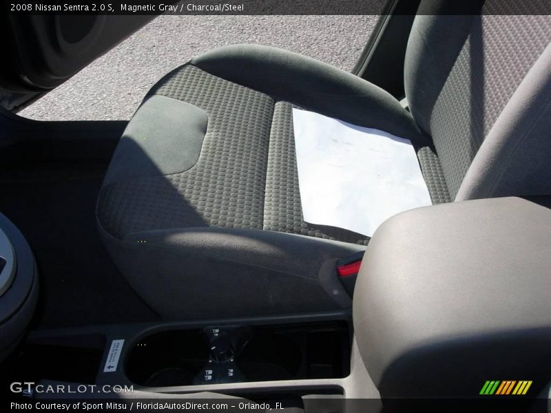 Magnetic Gray / Charcoal/Steel 2008 Nissan Sentra 2.0 S