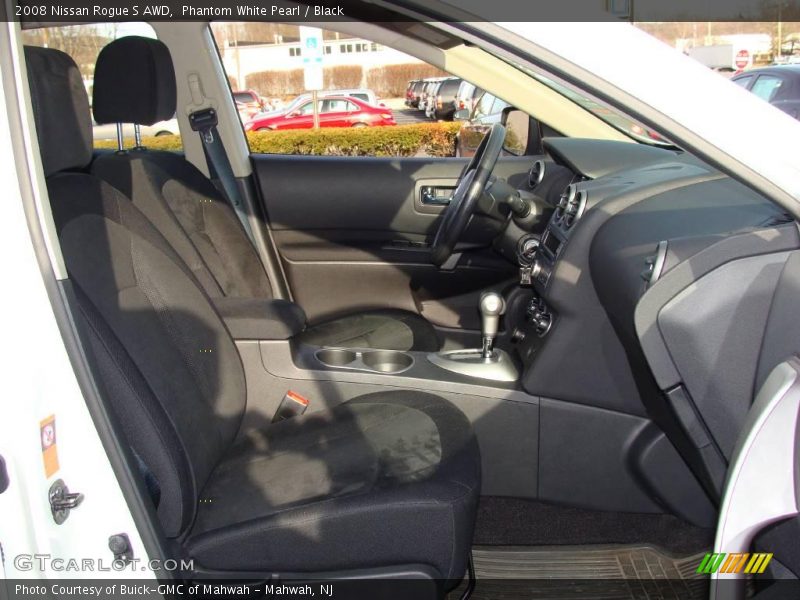 Phantom White Pearl / Black 2008 Nissan Rogue S AWD