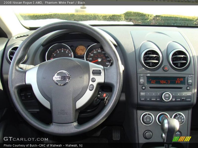 Phantom White Pearl / Black 2008 Nissan Rogue S AWD