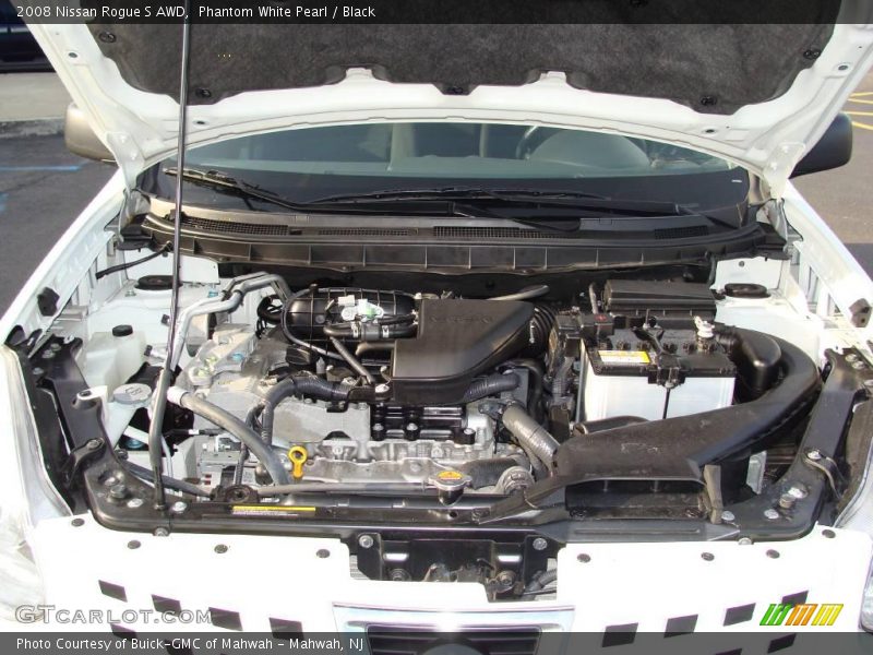 Phantom White Pearl / Black 2008 Nissan Rogue S AWD